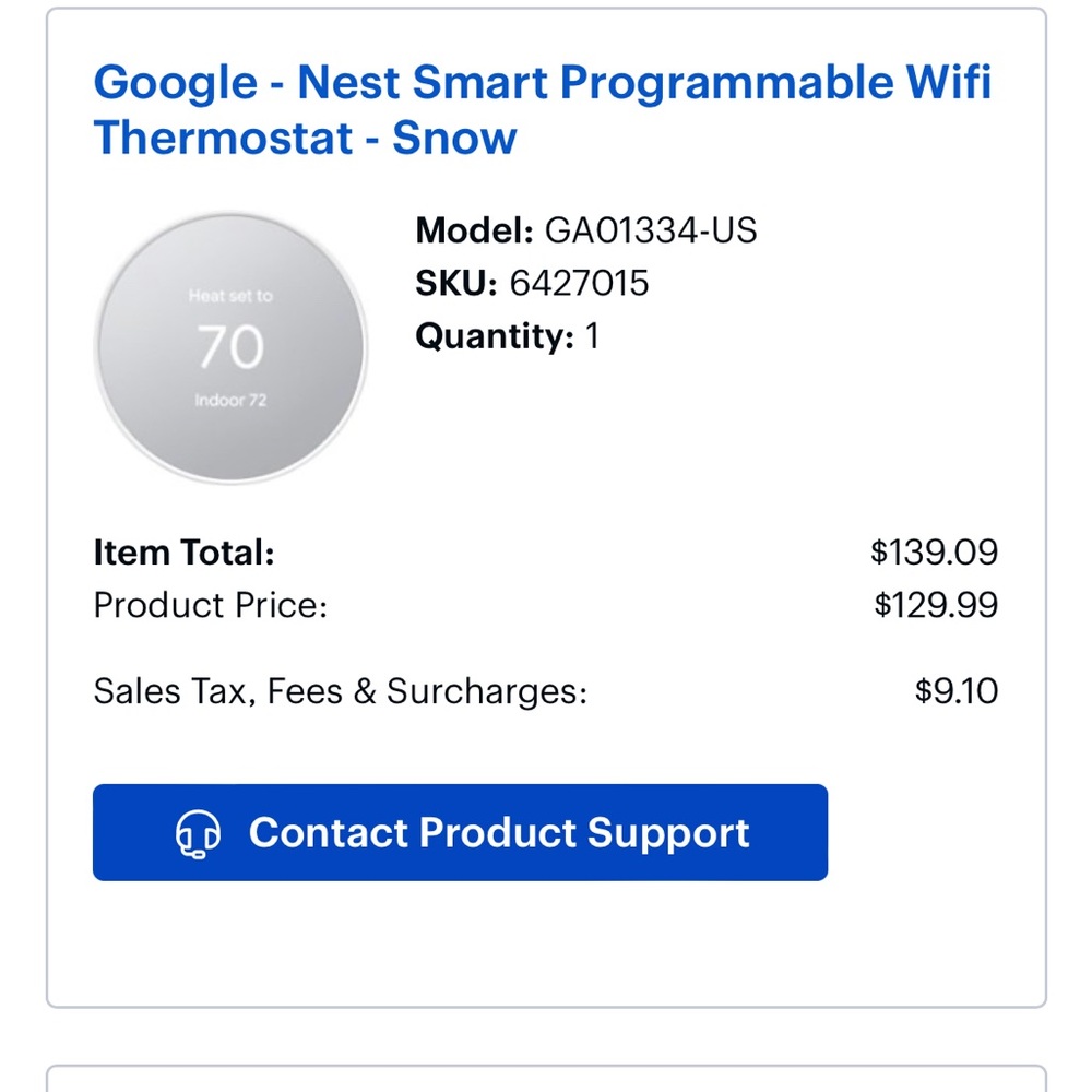 Google Nest Thermostat
